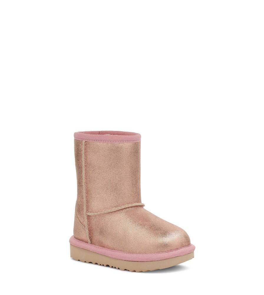 Dziecięce UGG Buty | Klasyczny metaliczny brokat II Różowe złoto