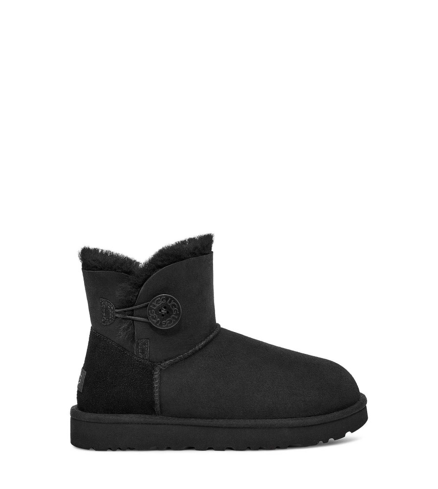 Kobieta UGG Botki klasyczne | Mini Bailey Button II, Ugg Czarny