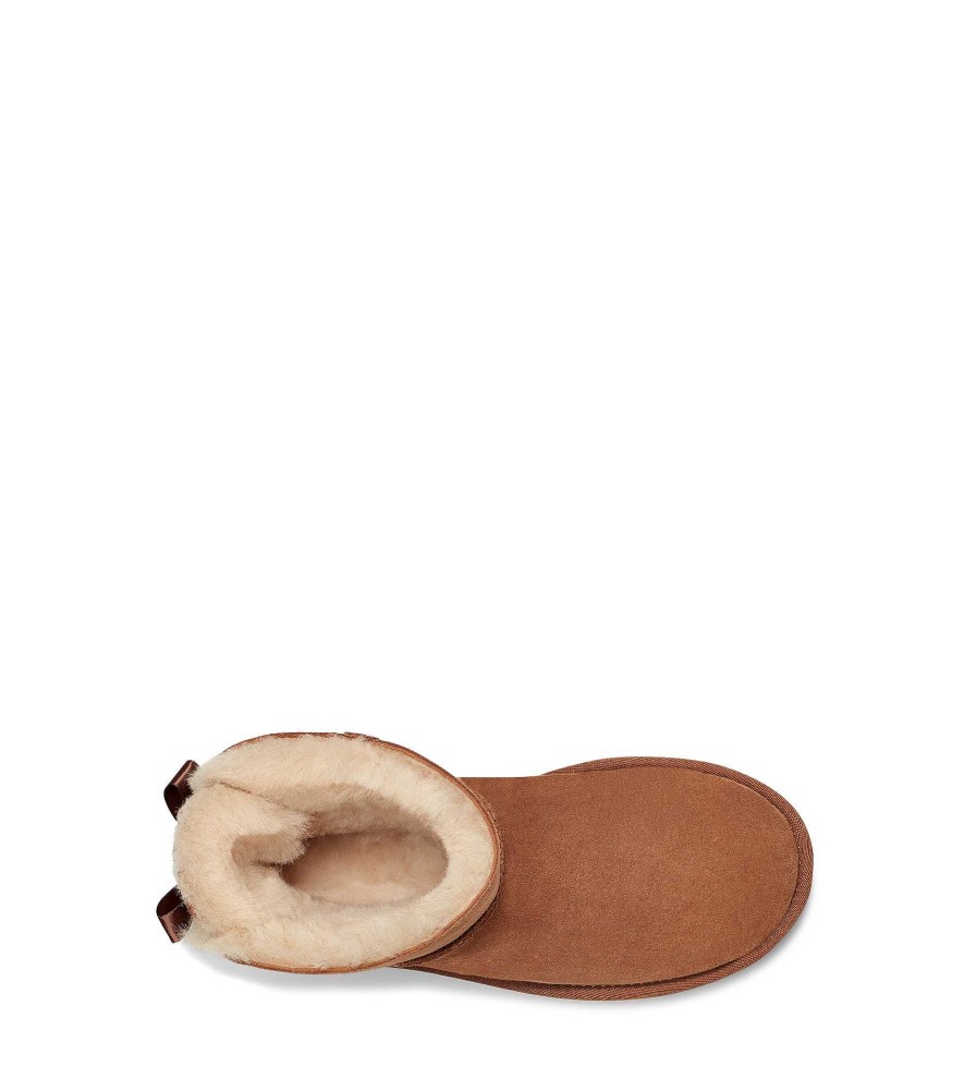 Kobieta UGG Botki klasyczne | Mini Bailey Bow II kasztan